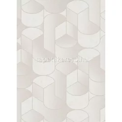   Erismann Collage habos, vlies anyagú beige, gyöngyház színű geometriai modern tapéta