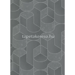   Erismann Collage habos, vlies anyagú szürke, ezüst színű 3d, geometriai modern tapéta