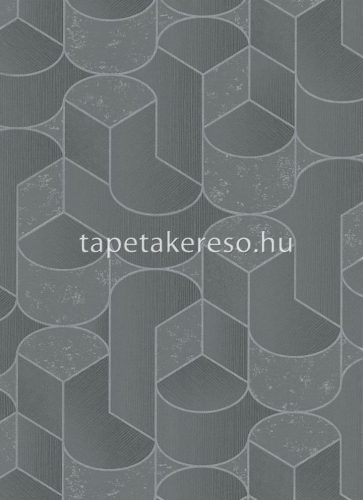 Erismann Collage habos, vlies anyagú szürke, ezüst színű 3d, geometriai modern tapéta