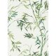 Erismann Martinique vlies, vinyl anyagú fehér, zöld, barna színű bambusz, leveles, textilhatású modern, natural tapéta