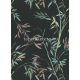 Erismann Martinique vlies, vinyl anyagú fekete, zöld, barna, sárga színű bambusz, leveles, textilhatású modern, natural tapéta