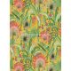 Erismann Martinique vlies, vinyl anyagú zöld, fekete, piros, rózsaszín, sárga színű növényes, leveles, textilhatású modern, natural tapéta