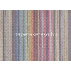   Jannelli & Volpi Missioni Home Wallcoverings 04 vlies, vinyl anyagú kék, zöld, sárga, lila, rózsaszín, barna színű csíkos, textilhatású modern poszter