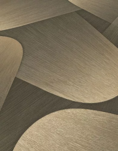 Erismann  Elysium vinyl, vlies anyagú, szürke, arany színű, 3d, geometriai, Modern tapéta