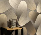 Erismann  Elysium vinyl, vlies anyagú, szürke, arany színű, 3d, geometriai, Modern tapéta