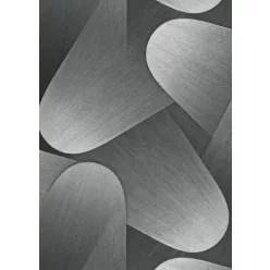  Erismann  Elysium vinyl, vlies anyagú, szürke, ezüst, fémes színű, 3d, geometriai, Modern tapéta