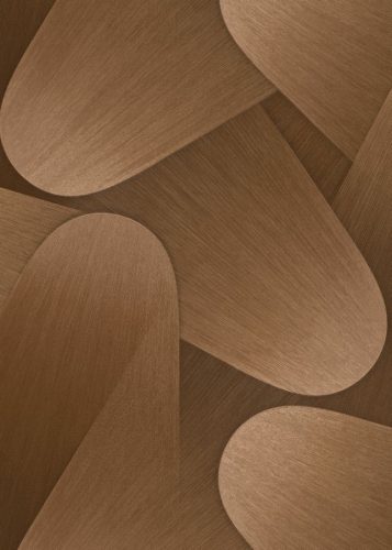 Erismann  Elysium vinyl, vlies anyagú, barna, bronz, fémes színű, 3d, geometriai, Modern tapéta