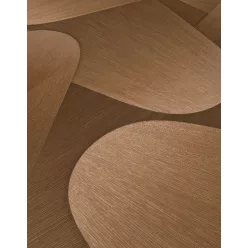   Erismann  Elysium vinyl, vlies anyagú, barna, bronz, fémes színű, 3d, geometriai, Modern tapéta