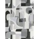 Erismann Gentle vlies, vinyl anyagú fekete, fehér, szürke színű geometriai Modern tapéta