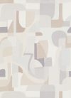 Erismann Gentle vlies, vinyl anyagú fehér, szürke, beige színű geometriai Modern tapéta