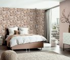 Erismann Gentle vlies, vinyl anyagú barna, beige színű fás Modern tapéta
