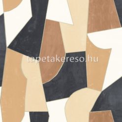   Caselio XXL vlies, vinyl anyagú fehér, barna, fekete színű geometriai modern tapéta