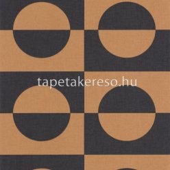   Caselio XXL vlies, vinyl anyagú barna, fekete színű geometriai modern tapéta