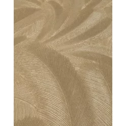   Erismann  Elysium vinyl, vlies anyagú, arany, fémes színű, tollas, leveles, Modern tapéta