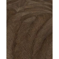   Erismann  Elysium vinyl, vlies anyagú, barna, bronz, fémes színű, tollas, leveles, Modern tapéta