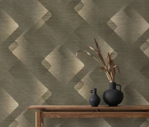 Erismann  Elysium vinyl, vlies anyagú, barna, beige színű, geometriai, Modern tapéta