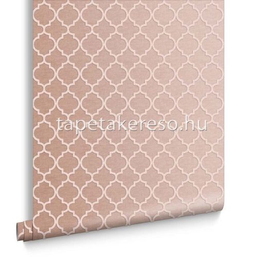 Graham & Brown Imperial vlies, üveggyöngy anyagú rosegold színű marokkó klasszikus tapéta