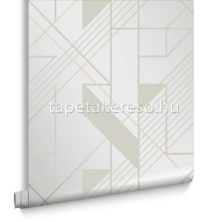   Graham & Brown Balance vlies anyagú beige, gyöngyház színű geometriai modern tapéta