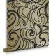 Graham & Brown Established vlies anyagú fekete, arany színű absztrakt, art deco klasszikus tapéta