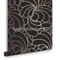   Graham & Brown Established vlies anyagú fekete, arany színű absztrakt, art deco klasszikus tapéta
