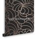 Graham & Brown Established vlies anyagú fekete, arany színű absztrakt, art deco klasszikus tapéta