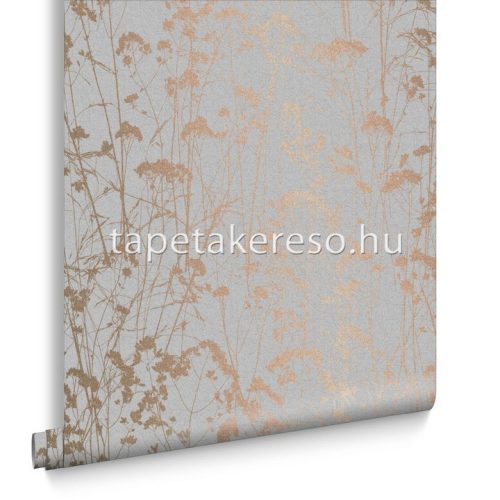 Graham & Brown Silhouette vlies anyagú szürke, bronz színű növényes modern tapéta