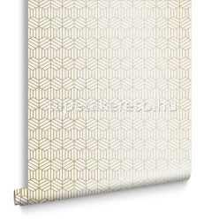   Graham & Brown Balance vlies anyagú arany, gyöngyház színű geometriai modern tapéta