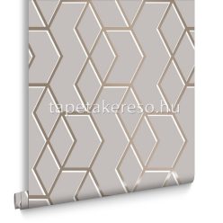   Graham & Brown Balance vlies anyagú beige, arany, fehér színű geometriai modern tapéta
