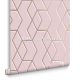 Graham & Brown Balance vlies anyagú rózsaszín, rosegold színű geometriai modern tapéta