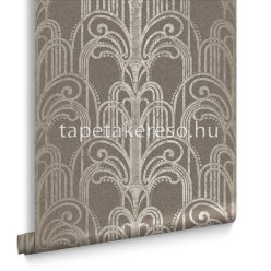   Graham & Brown Established vlies anyagú barna, beige, gyöngyház színű art deco klasszikus tapéta
