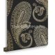 Graham & Brown Imperial vlies anyagú fekete, arany színű csipke klasszikus tapéta