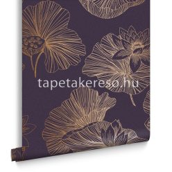   Graham & Brown Imperial vlies anyagú lila, bronz színű virágos klasszikus tapéta
