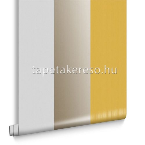 Graham & Brown Established vlies anyagú szürke, arany, sárga színű csíkos klasszikus tapéta