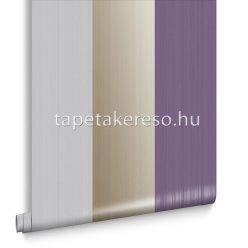   Graham & Brown Established vlies anyagú szürke, arany, lila színű csíkos klasszikus tapéta