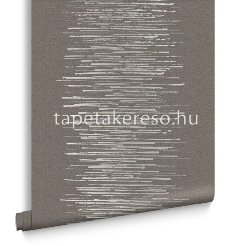 Graham & Brown Imperial vlies anyagú barna, ezüst, gyöngyház, szürke színű vonalas modern tapéta