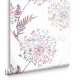 Graham & Brown Floriculture vlies anyagú kék, pink, zöld, gyöngyház színű növényes modern tapéta