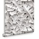 Graham & Brown Curiosity vlies anyagú fehér, szürke színű leveles, 3d romantikus tapéta