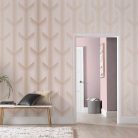 Graham Oblique vlies anyagú rózsaszín, rosegold, beige színű geometriai modern tapéta