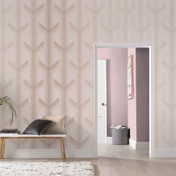   Graham Oblique vlies anyagú rózsaszín, rosegold, beige színű geometriai modern tapéta