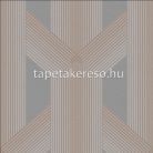 Graham Oblique vlies anyagú szürke, rosegold színű geometriai modern tapéta