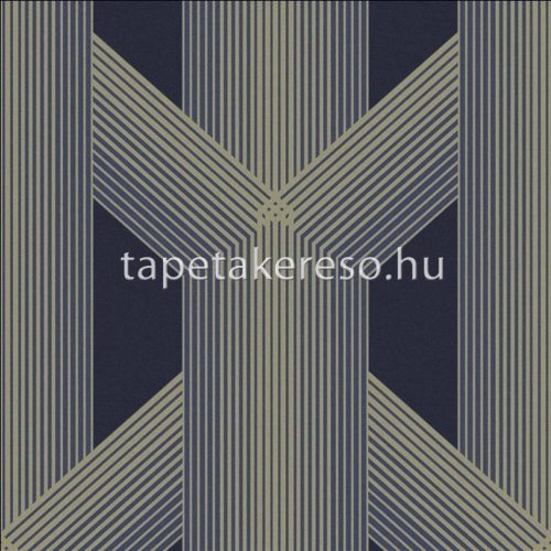 Graham Oblique vlies anyagú kék, ezüst színű geometriai modern tapéta