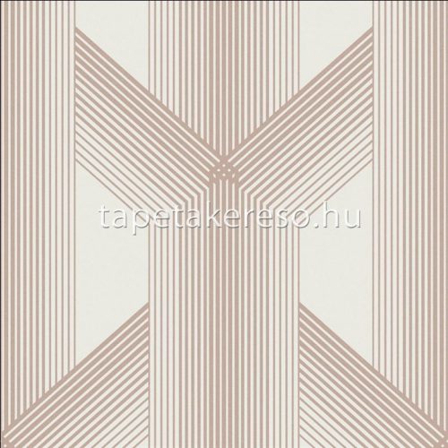 Graham Oblique vlies anyagú fehér, rosegold színű geometriai modern tapéta