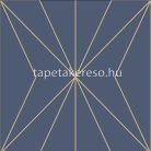 Graham Oblique vlies anyagú kék, arany színű geometriai modern tapéta