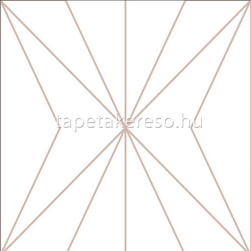 Graham Oblique vlies anyagú fehér, rosegold színű geometriai modern tapéta