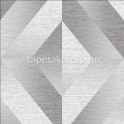 Graham Oblique vlies anyagú szürke, ezüst színű geometriai modern tapéta