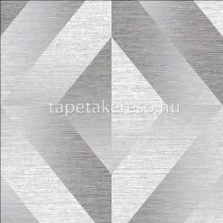   Graham Oblique vlies anyagú szürke, ezüst színű geometriai modern tapéta