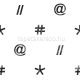 Cristiana Masi Hashtag vlies anyagú fekete, fehér színű feliratos ifjúsági tapéta
