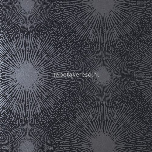 Harlequin Anthology 01 papír, vinyl anyagú szürke, fekete színű virágos modern tapéta
