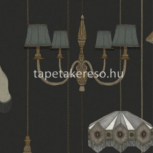 Graham & Brown Pioneer vlies anyagú fekete, kék, barna színű lámpás modern tapéta