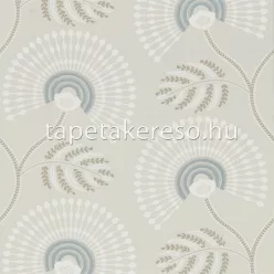   Harlequin Paloma vlies anyagú szürke, türkiz, csillámos színű virágos modern tapéta